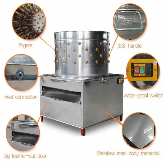 Stainless Steel Removing Machine Poultry Chicken Slaughterhouse  Mechanical Processing Equipment