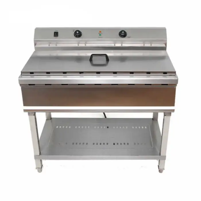 Commercial Stainless Steel Custom Vertical Single Cylinder Timer Electric Deep Fryer