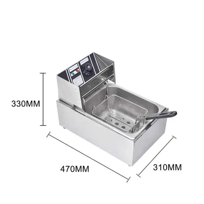 Electric Deep Fryer with 2 Frying Baskets for Restaurant