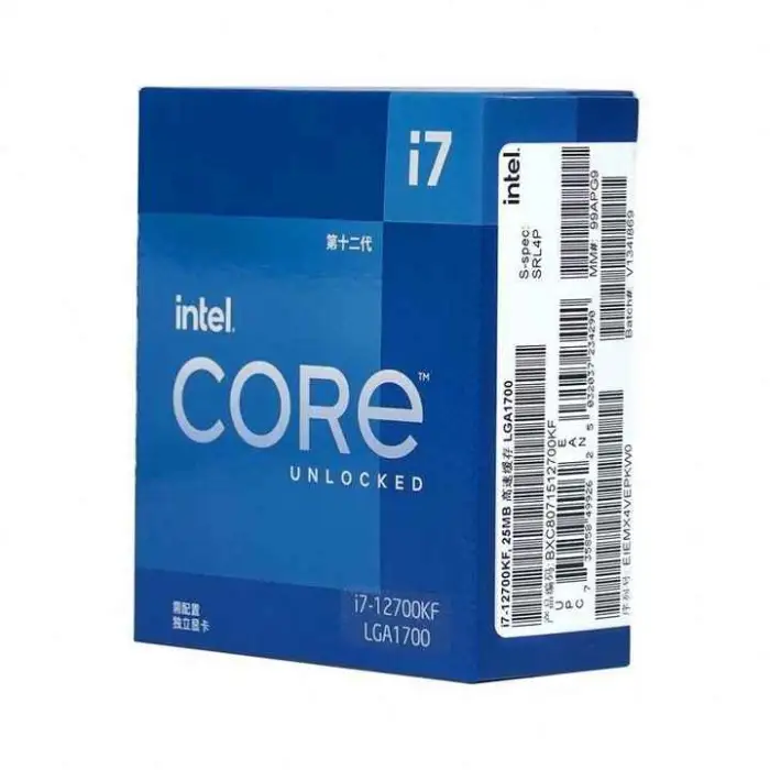 Processor I7 12700KF CPUs LGA 1700 Socket 12 Cores Gaming Desktop Computer Cpu I7 Processor Intel