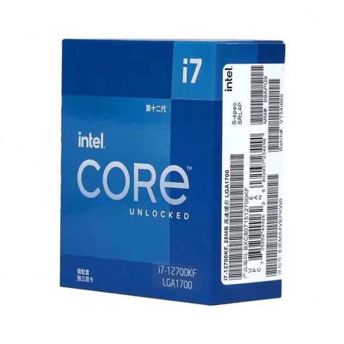 Processor I7 12700KF CPUs LGA 1700 Socket 12 Cores Gaming Desktop Computer Cpu I7 Processor Intel