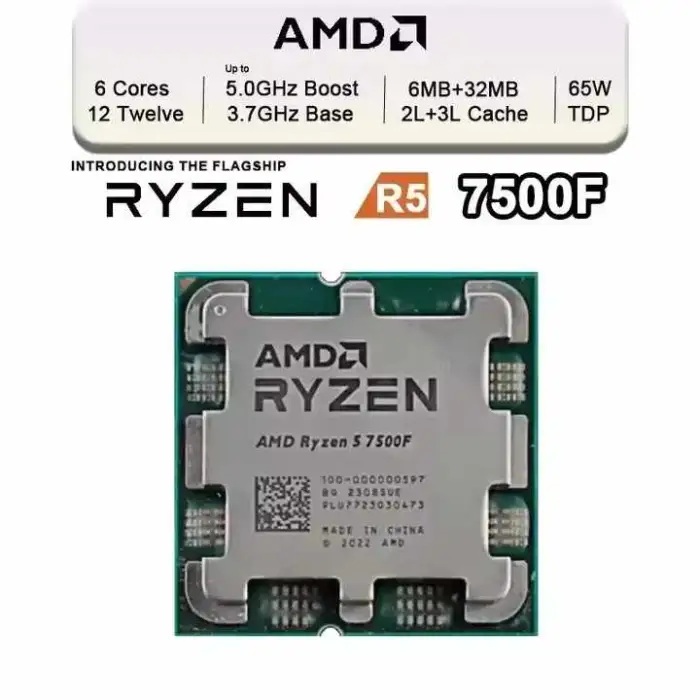 Processor R5 5600G 5600X 5600 5500 4500 3600 7500F PC Gaming Accessories Socket AM4 CPU AMD Procesador Ryzen 5 5600G