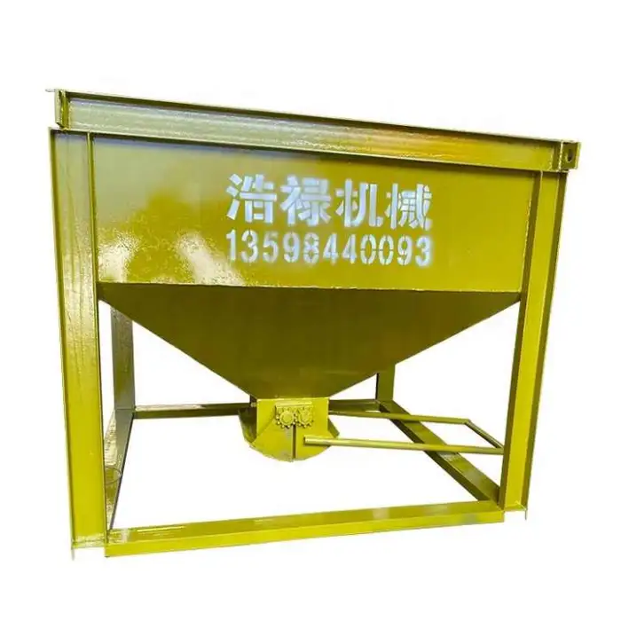 Construction Site square Hopper Ash Hopper for Hoisting Building Materials Brick Bucket square Tower Crane Hopper