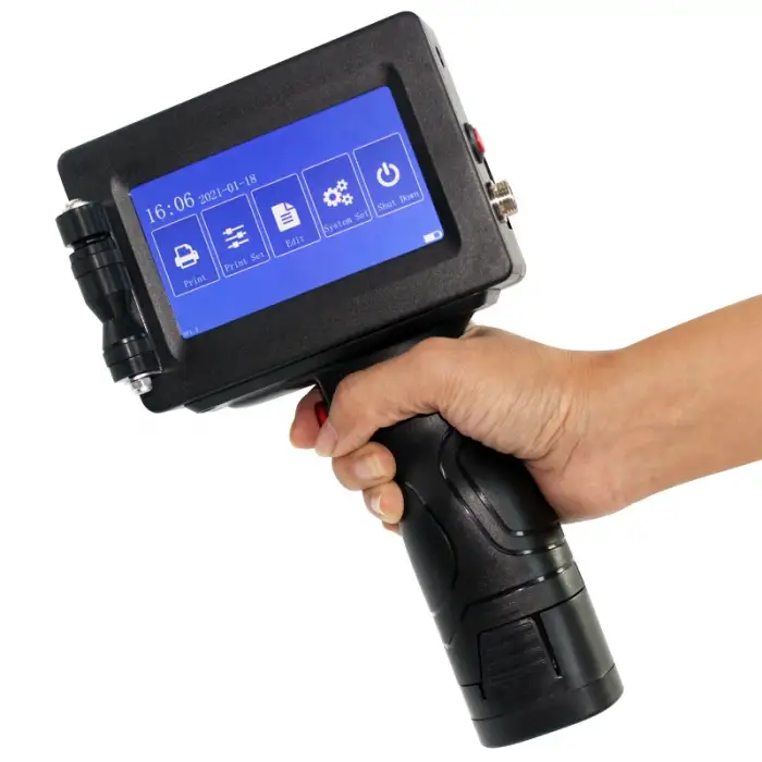 Handheld Portable Inkjet Printer Handjet Code Printer Machine for Plastic Bag Bottle