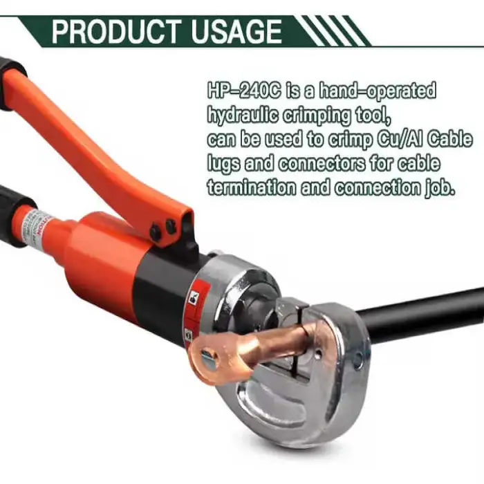 HP-240C Hand-Operated Hydraulic Cable Crimping Tool