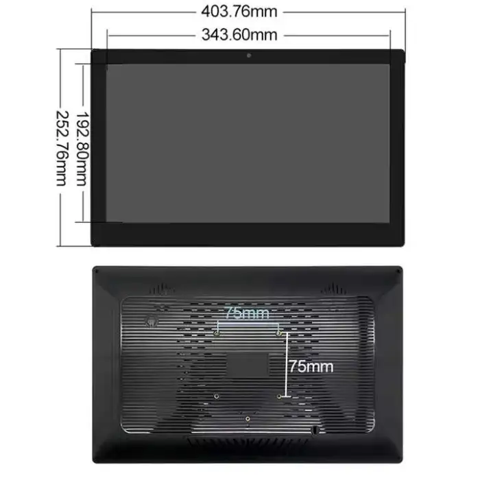 15.6 Inch Industrial Tablet IPS1920*1080 Capacitive Touch Screen Pure Flat RK3288 2G+16G Industrial All in One Panel Pc