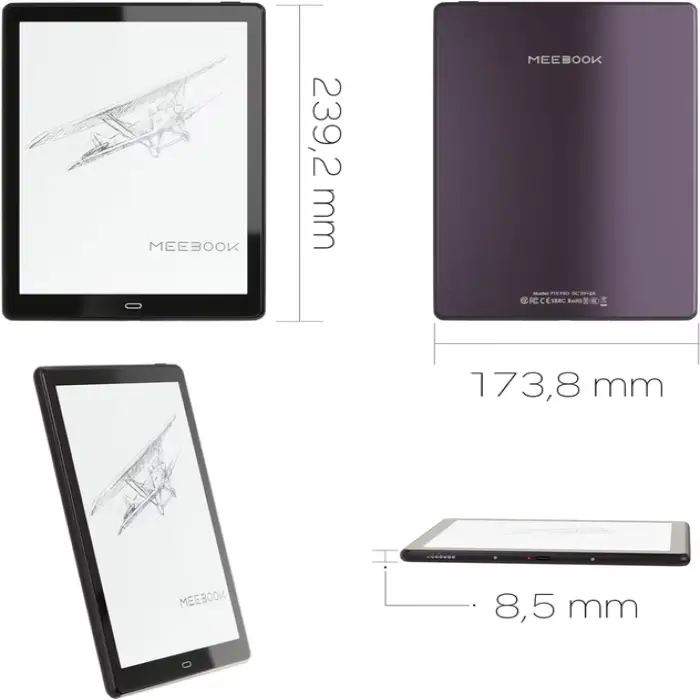 2025 Meebook P10 Eink Tablet OEM10 Inch Ebook Android 11 Reader Quad-core Wifi 3G+64G Business Education Ebook Reader