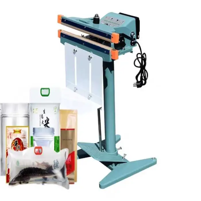 PFS-350 JIAHE Aluminum Body Food Sugar Plastic Bag Impulse Foot Pedal Portable Sealer Sealing Machine for Plastic Bag