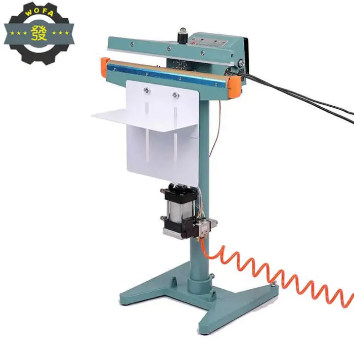 PFS-350 JIAHE Aluminum Body Food Sugar Plastic Bag Impulse Foot Pedal Portable Sealer Sealing Machine for Plastic Bag