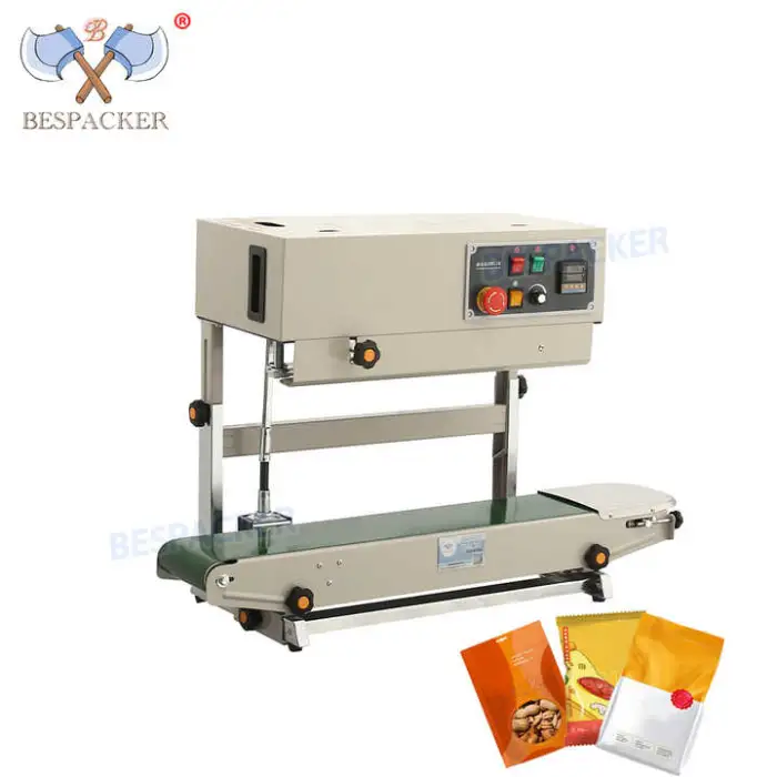 CE Certification Vertical Continuous Film Band Sealer Sealing Sealer Machine With Printing Machine