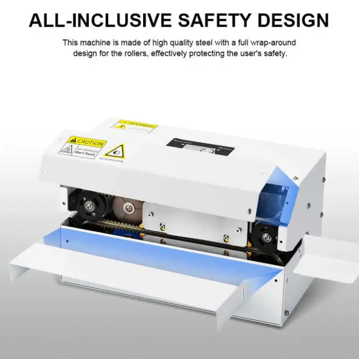 Wallepac Automatic Heat Sealer Coffee Chips Aluminum Foil Plastic Bag Horizontal Right Mini Automatic Continuous Sealing Machine