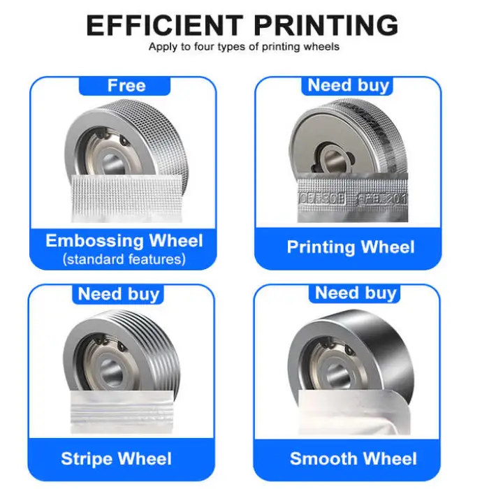 Wallepac Automatic Heat Sealer Coffee Chips Aluminum Foil Plastic Bag Horizontal Right Mini Automatic Continuous Sealing Machine