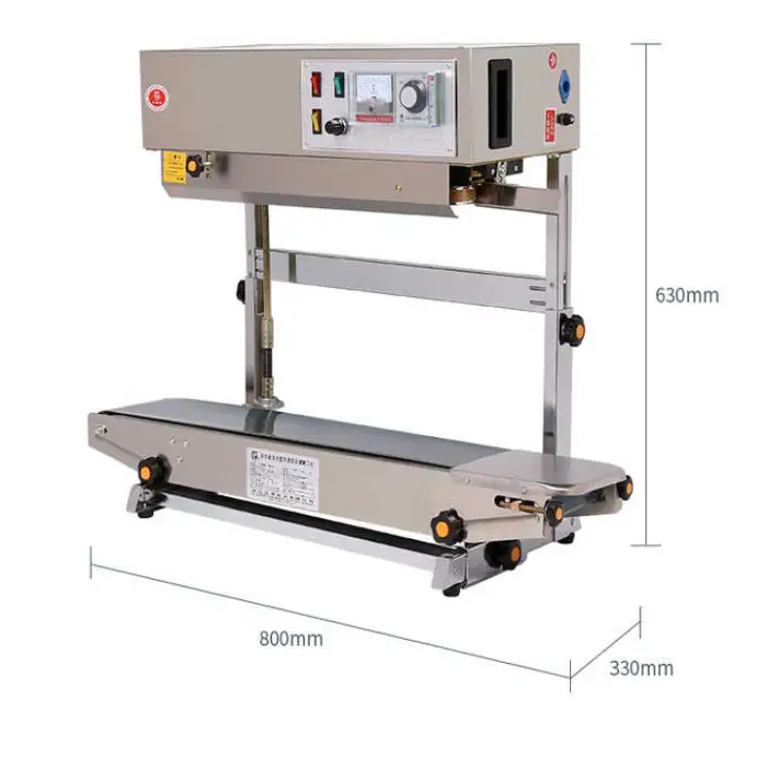 Continuous Vertical Band Sealer Machine with Steel Printing