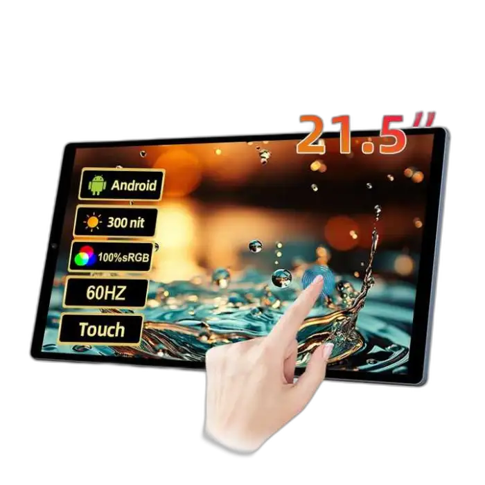 Touchscreen Tablet Android 13 Portable Gaming Touch Monitor 21.5" Portable Smart Interactive Display for Retail
