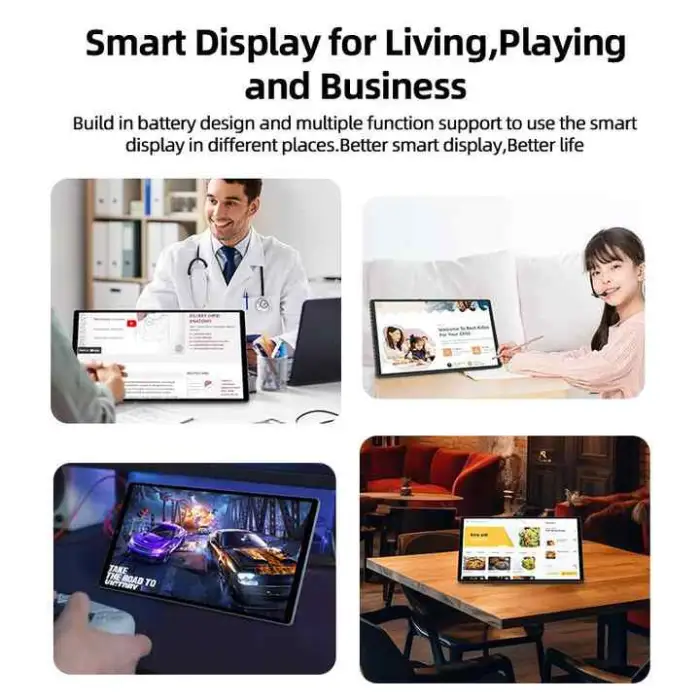 Touchscreen Tablet Android 13 Portable Gaming Touch Monitor 21.5" Portable Smart Interactive Display for Retail