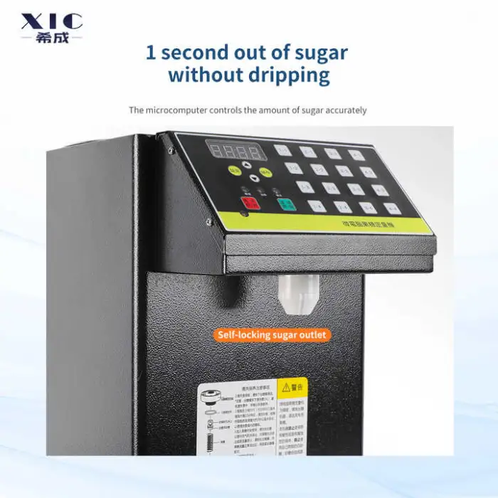 Stainless Steel Bubble Tea Coffee Syrup Fruit Juice Milkshake Dispenser Fructose Dispenser Machine