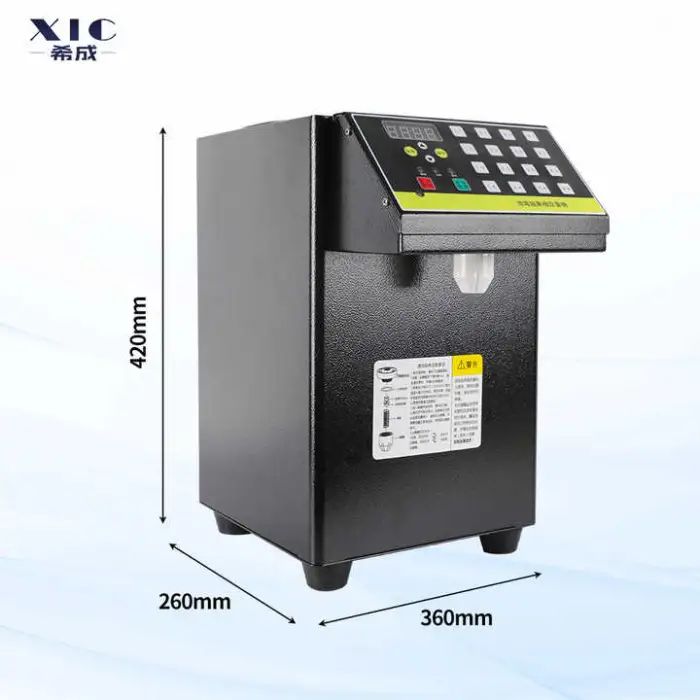 Stainless Steel Bubble Tea Coffee Syrup Fruit Juice Milkshake Dispenser Fructose Dispenser Machine