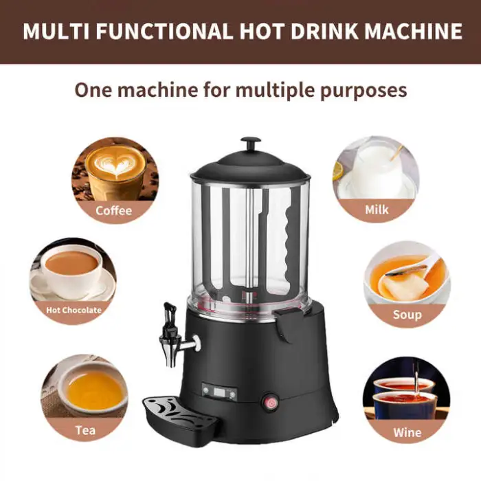 Chocolate Dispenser Machine  Condition Coffee Milk Equipment Heating Feature for Hotels Manufacturing Plants Core Motor
