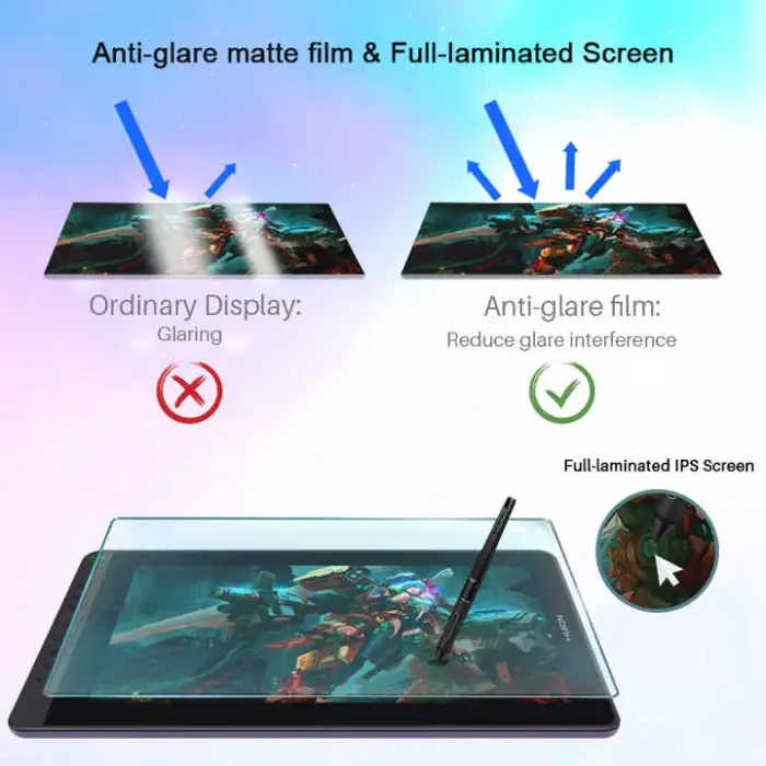 huion Kamvas 13 Portable Art Graphic Drawing Tablet with Screen Designer Tablette Graphique Dessin with Digital Pen