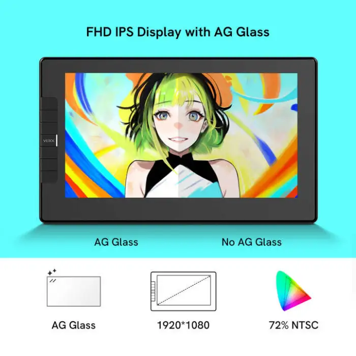 11.6 Inch Digital LCD Display Graphic Tablet Touch Pen Monitor for Artists and Designers