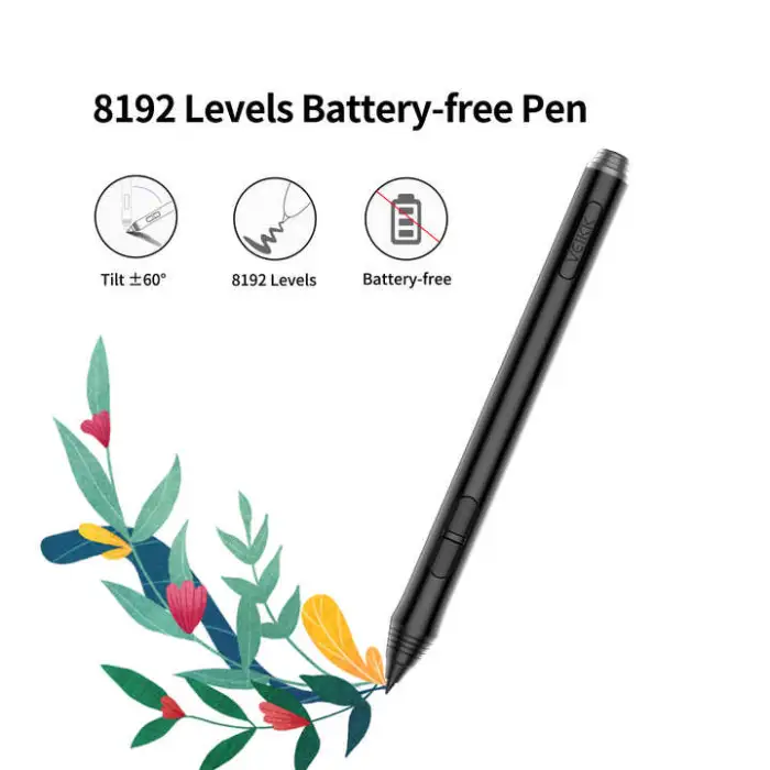 A50 Graphics Tablet Drawing Graphic Drawing Pen Design Tablet with 290pps USB-C 10 X 6 Inches 10 Mm Battery-free Pen P02