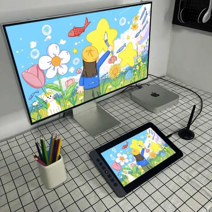 11inch FHD 1080p Interactive Graphic Tablet Drawing ArtPen Stylus Pen for Digital Writing Design Window Mac Android