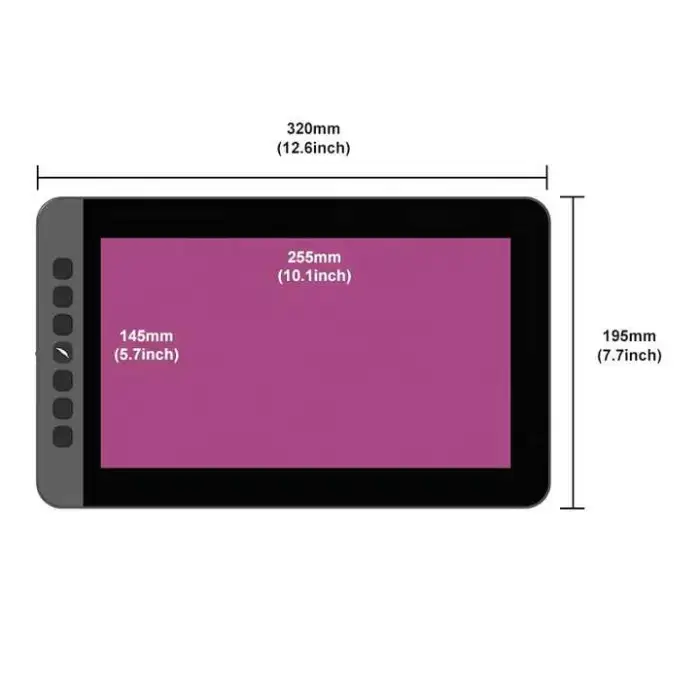 11inch FHD 1080p Interactive Graphic Tablet Drawing ArtPen Stylus Pen for Digital Writing Design Window Mac Android