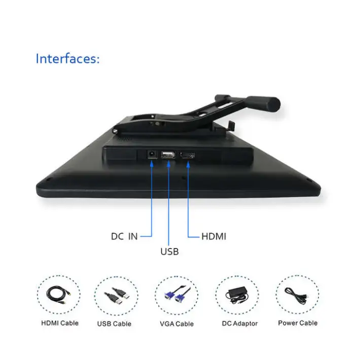 USB Interface Graphic Tablet Monitor with Digital Passive Pen Writing Display Levels Drawing No Charge Needed for Drawing