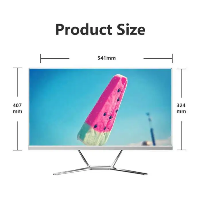 All in One PC 23.8 Inch Core I3 2nd Generations I5 I7 Office Desktop Computer for Business Home Office