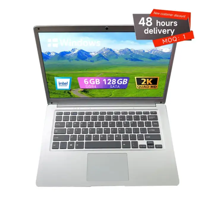 Gaming Laptop with  N3350 2.4Ghz 8GB 128GB 512GB