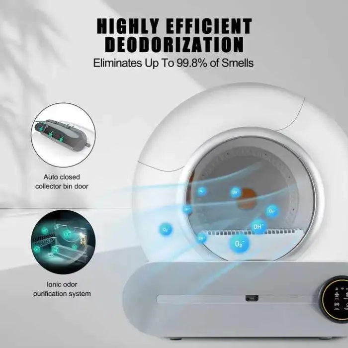 Smart Cat Litter Box Design With App Control Automatic Self-cleaning Closed Auto Intelligent Cat Toilet