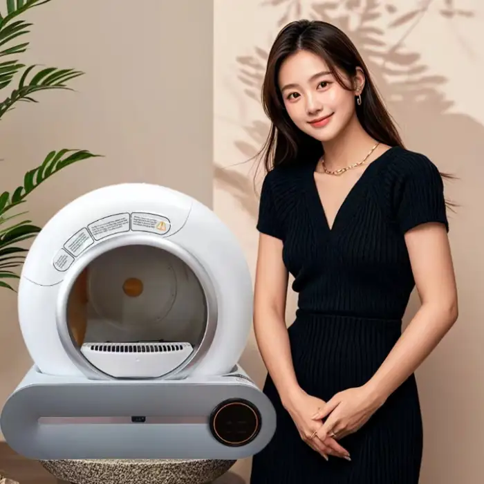 Self Cleaning Cat Litter Box Upgraded 65L+9L Extra Large Automatic Litter Box for Multiple Cats Health Monitor