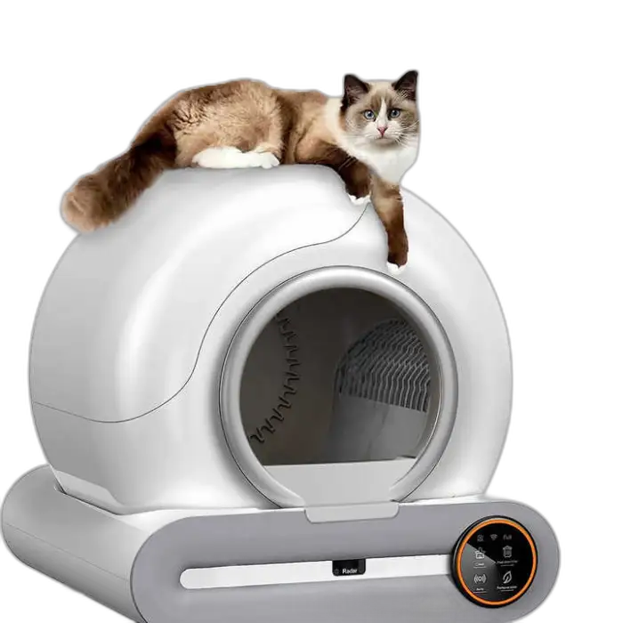 65L Automatic Cat Litter Box Smart App Control Self Cleaning Litter Box Fully Enclosed Pet Toilet Cat Litter Box