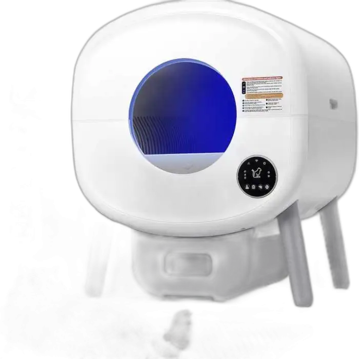 Automatic Intelligent Cat Litter Box Easy Clean Pet Cleaning Product With Deodorizing Electric Feature Made of PP Plastic