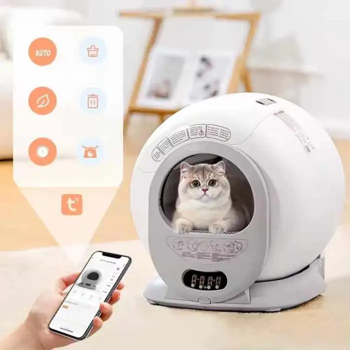 3.0 Self Cleaning Auto Pet Sand Litter Box Electric Smart Self Cleaning Automatic Cat Litter Box Toilet for Cat