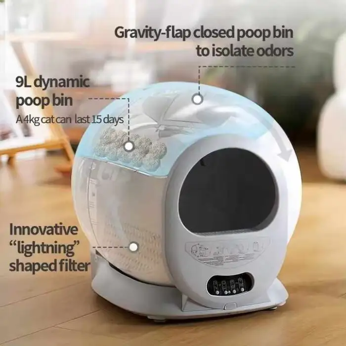 3.0 Self Cleaning Auto Pet Sand Litter Box Electric Smart Self Cleaning Automatic Cat Litter Box Toilet for Cat