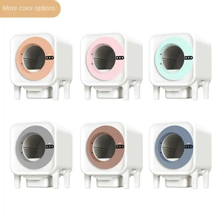 Automatic Self-Cleaning Cat Litter Box with Fresh Air Purification Anti-Splash Feature and Closed Design Premium Accessory