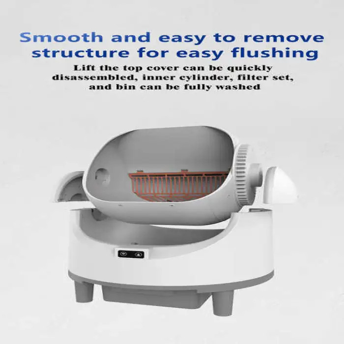 68L Automatic Cat Litter Box OEM/ODM Smart Self Cleaning Cat Litter Box
