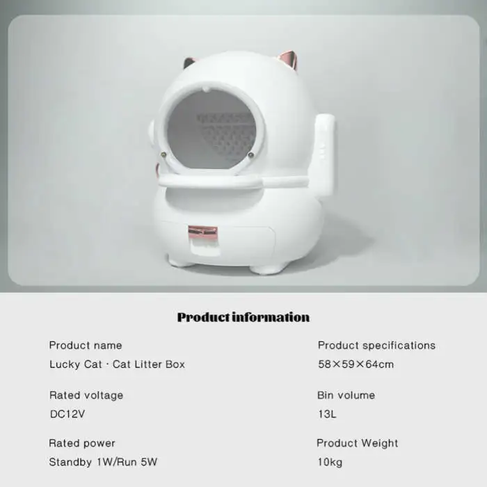 Automatic Cat Litter Box Smart Cat Litter Box Automatic Cat Toilet Self Cleaning