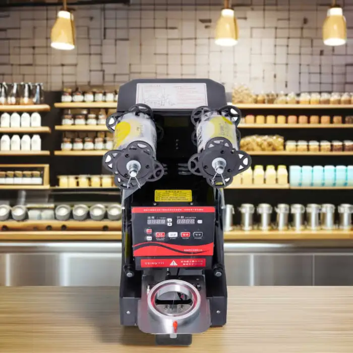 Manual Plastic Paper PET Tea Cup Sealing Machine 350W OEM Bubble Tea Cup Sealer 95mm/90mm/80mm