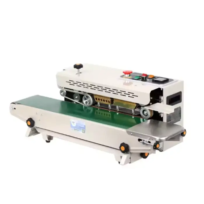 Automatic Horizontal Continuous Bag Sealer Plastic and Foil Bags Heat Sealing Machine for Food and Industrial
