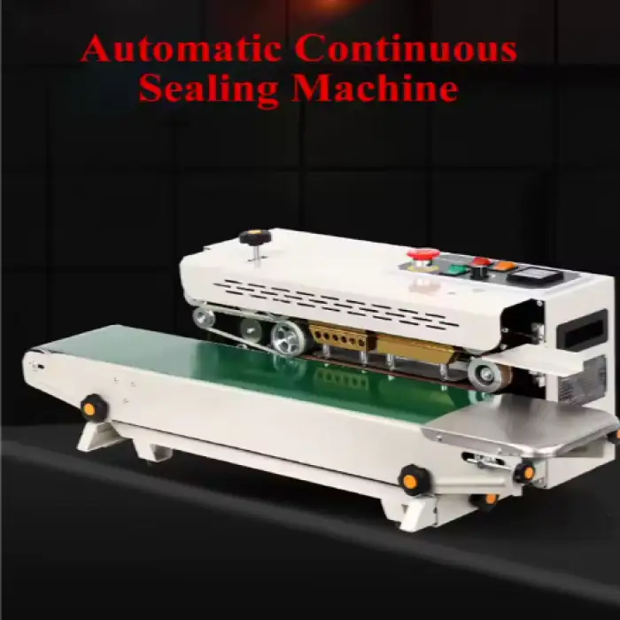 Automatic Horizontal Continuous Bag Sealer Plastic and Foil Bags Heat Sealing Machine for Food and Industrial
