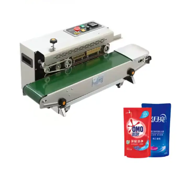 Automatic Horizontal Continuous Bag Sealer Plastic and Foil Bags Heat Sealing Machine for Food and Industrial