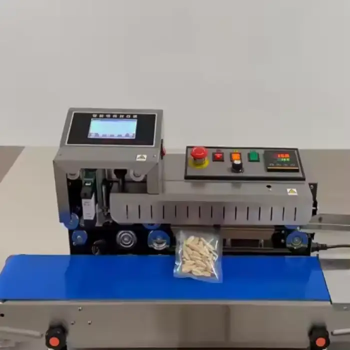 Automatic Horizontal Continuous Bag Sealer Plastic and Foil Bags Heat Sealing Machine for Food and Industrial