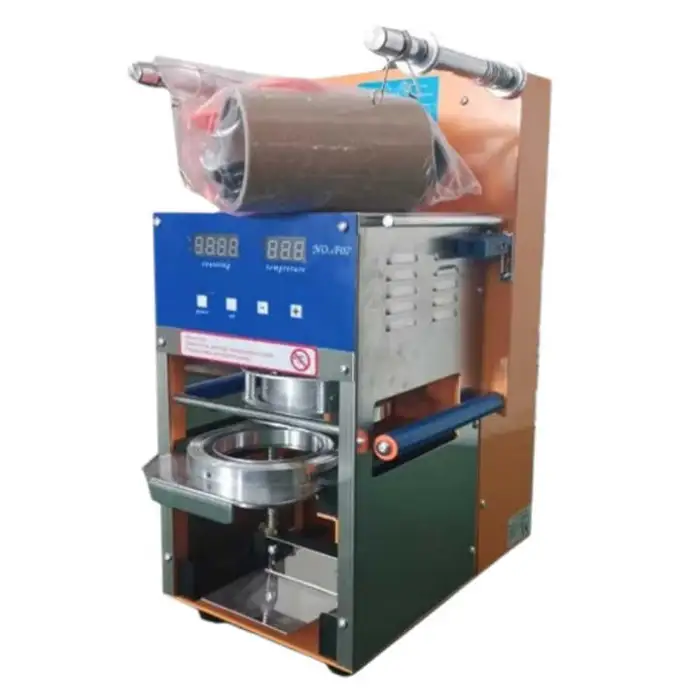 95/90/75mm Cup Size Intelligent Adjustable Sealing Speed Automatic Cup Sealing Machine