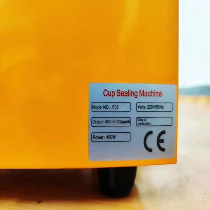 95/90/75mm Cup Size Intelligent Adjustable Sealing Speed Automatic Cup Sealing Machine