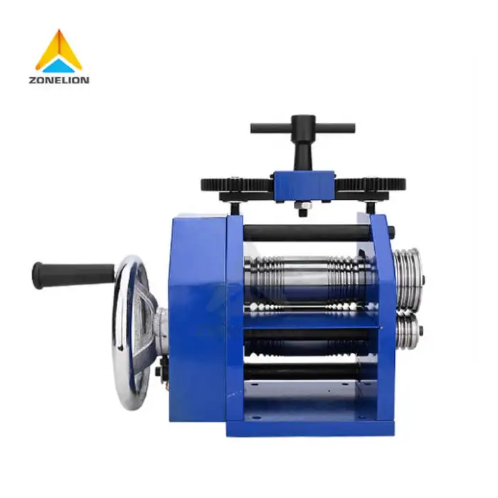DIY Manual Presser Flat Semicircle Pattern Jewelry Rolling Mill Machine for Metal-rolling Sheet Mills