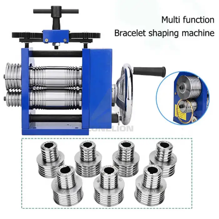DIY Manual Presser Flat Semicircle Pattern Jewelry Rolling Mill Machine for Metal-rolling Sheet Mills
