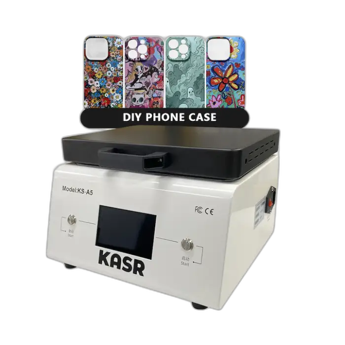KASR 3D Sublimation Mobile Phone Case Printer Custom Personalized Making Vacuum Heat Transfer Printing Machine