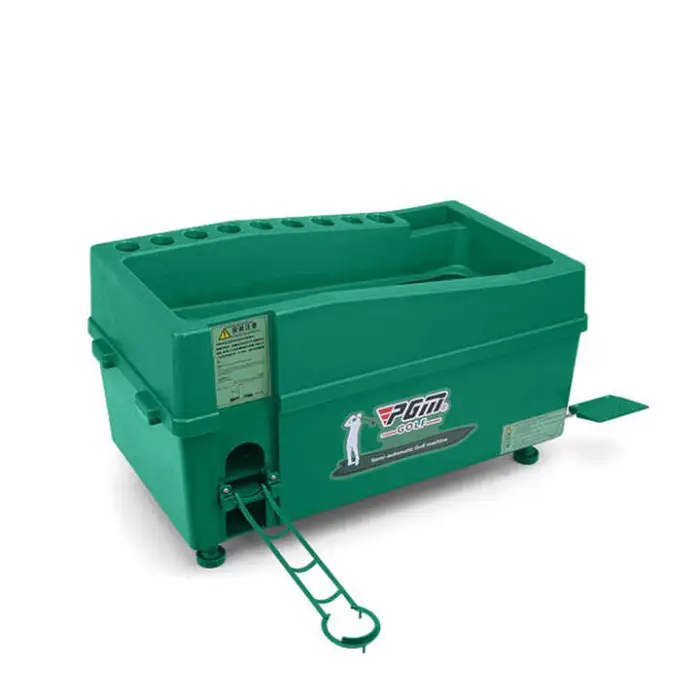100 Balls Golf Ball Auto Tee up Service Machine No Electricity Improves Golfers Swing GREEN